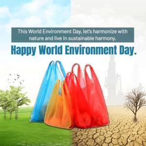 World Environment Day - Sustainable Harmony Graphic For Twitter
