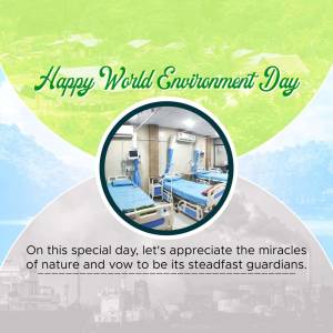 Happy World Environment Day - Healthcare & Nature Creative Design For Facebook