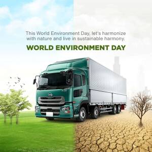 World Environment Day - Sustainable Logistics Artwork For Facebook