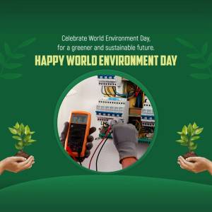 Happy World Environment Day - Sustainable Energy Flyer For Telegram