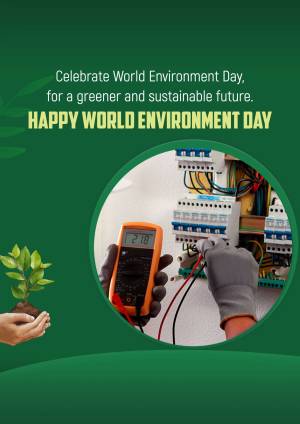 World Environment Day - Sustainable Energy Poster For WhatsApp