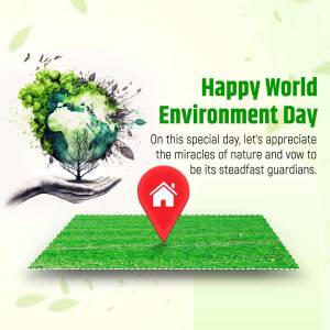 Happy World Environment Day Branding Post For X