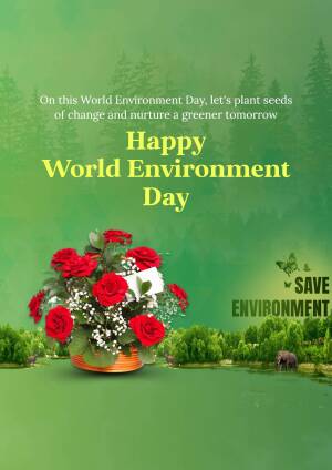 Happy World Environment Day Creative Design For Telegram