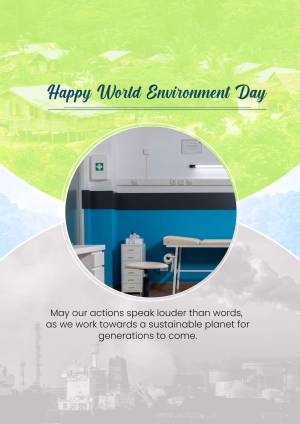 Happy World Environment Day - Healthcare Sustainability Promotional Banner For Snapchat