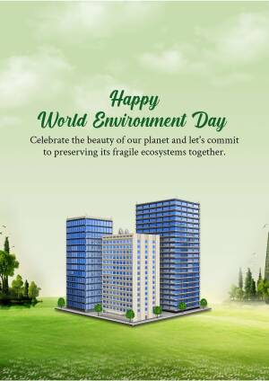 Happy World Environment Day Social Media Post For X