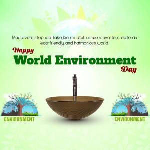 Happy World Environment Day Marketing Image For LinkedIn
