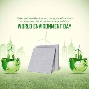 World Environment Day - Eco-Friendly Steps Business Poster For Pinterest