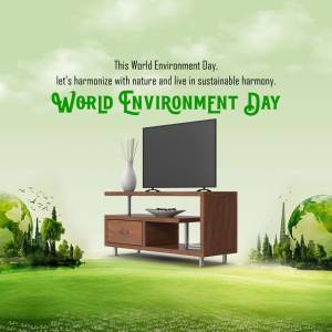 World Environment Day - Harmony With Nature Poster For LinkedIn