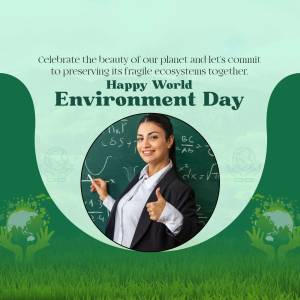 Happy World Environment Day - Education & Sustainability Marketing Image For LinkedIn