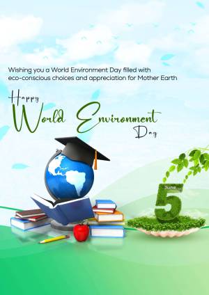 Happy World Environment Day Template For LinkedIn