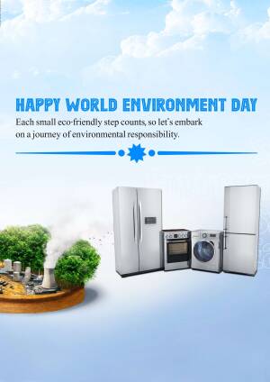 Happy World Environment Day - Eco-Friendly Appliances Marketing Image For Snapchat
