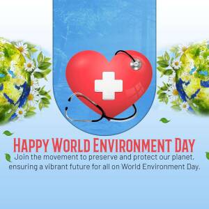 World Environment Day - Health & Planet Poster For X