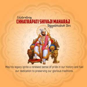 Chhatrapati Shivaji Maharaj Jayanti Poster For Telegram