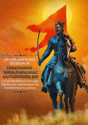 Chhatrapati Shivaji Maharaj Jayanti Social Media Post For X