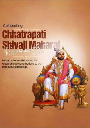 Celebrating Chhatrapati Shivaji Maharaj Poster For Google Business Profile
