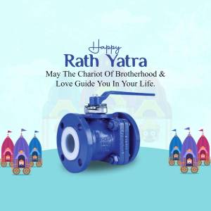 Happy Rath Yatra - Industrial Valve Post For Threads