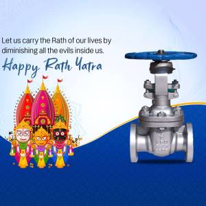 Happy Rath Yatra With Industrial Valve Advertisement For Instagram