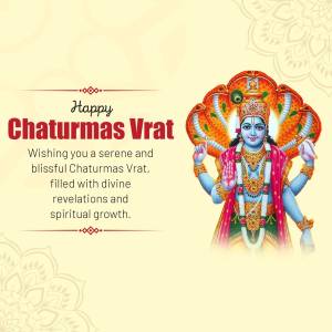 Happy Chaturmas Vrat Advertisement For WhatsApp