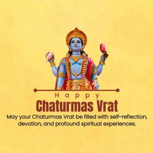 Happy Chaturmas Vrat Template For Pinterest
