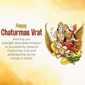 Happy Chaturmas Vrat Creative Design For X