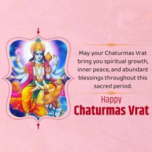 Happy Chaturmas Vrat Template For LinkedIn
