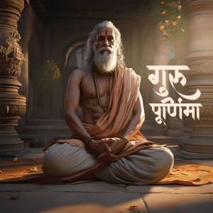 Image of a serene Guru meditating during Guru Purnima