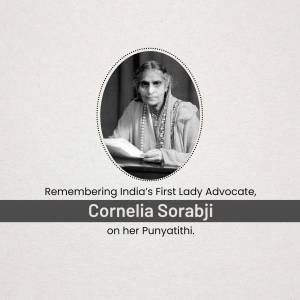 Cornelia Sorabji - India's First Lady Advocate Artwork For Pinterest