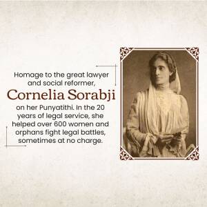 Cornelia Sorabji: Pioneering Woman Lawyer Design For WhatsApp