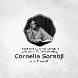 Cornelia Sorabji - First Woman To Study Law At Oxford Image For X