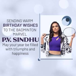 Birthday Wishes To P.V. Sindhu Design For Threads