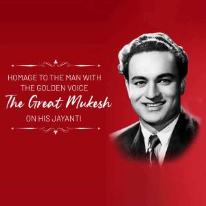 Homage To Mukesh - The Golden Voice Branding Post For Instagram