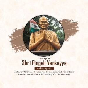 Homage To Shri Pingali Venkayya Poster For Telegram