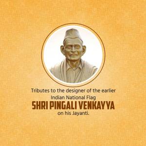 Pingali Venkayya Jayanti Business Poster For Instagram