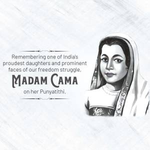 Madam Cama Punyathithi Promotional Banner For LinkedIn