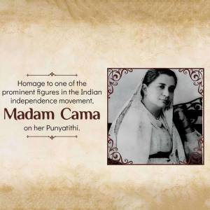 Madam Cama - Homage To An Indian Independence Movement Figure Marketing Image For LinkedIn