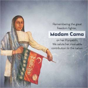 Madam Cama - A Tribute Branding Post For Instagram