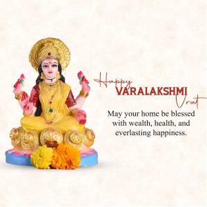 Happy Varalakshmi Vrat Banner For Facebook