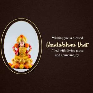 Varalakshmi Vrat Greetings Creative Design For Google Business Profile