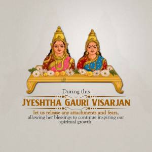 Image depicting Goddess Gauri for Jyeshtha Gauri Visarjan festival