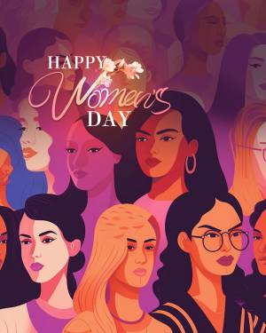 Happy Women's Day Illustration Branding Post For Instagram