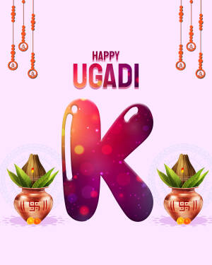 Happy Ugadi Celebration Promotional Banner For Instagram