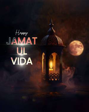 Happy Jamat Ul Vida Promotional Banner For Snapchat
