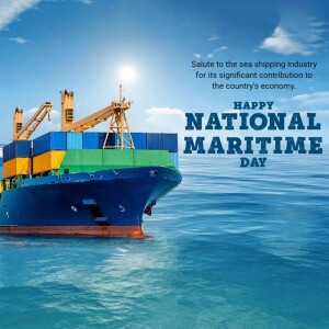 Happy National Maritime Day Template For Instagram