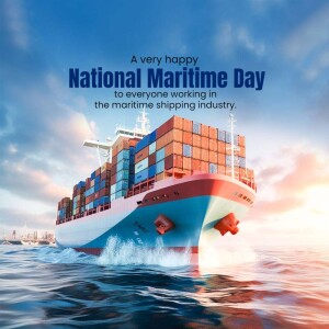 National Maritime Day Greeting Creative Design For Pinterest