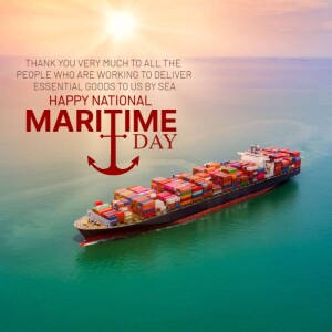 Happy National Maritime Day Advertisement For X