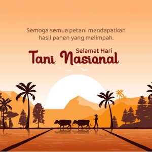Image depicting a farmer with cows in a field during sunset, celebrating National Farmers Day.