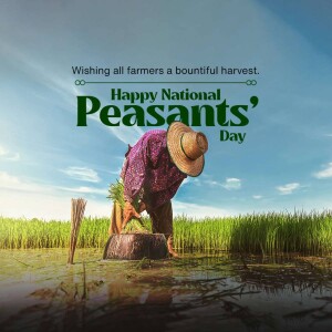 Happy National Peasants' Day Marketing Image For Telegram