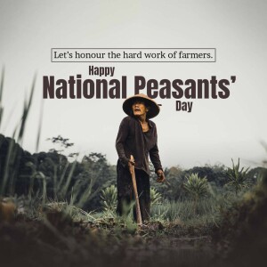 National Peasants' Day - Honoring Farmers Business Poster For X