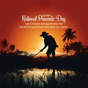 Happy National Peasants' Day Artwork For Pinterest