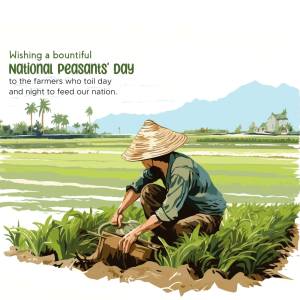 National Peasants' Day Illustration Promotional Banner For Twitter